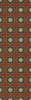 Pattern 78 Cabaret - vinyl floor cloth sizes 24x77, 30x96, 26x83, 36x115