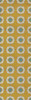 Pattern 78 Happy Days - vinyl floor cloth sizes 24x77, 30x96, 26x83, 36x115
