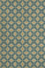Pattern 82 Darling - vinyl floor cloth sizes 20x30, 24x36, 30x44, 38x56