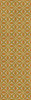 Pattern 82 Tiger Lily - vinyl floor cloth sizes 26x83, 36x115
