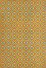 Pattern 82 Tiger Lily - vinyl floor cloth sizes 52x76, 70x102