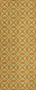 Pattern 82 Tiger Lily - vinyl floor cloth sizes 30x75, 36x90