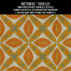 Pattern 82 Tiger Lily - vinyl floor cloth swatch sample