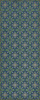 Pattern 81 Blue Moon Drive In - vinyl floor cloth sizes 30x75, 36x90