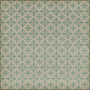 Pattern 81 The Bluebird Cafe - vinyl floor cloth sizes 60x60, 72x72