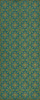 Pattern 81 The Garden Room - vinyl floor cloth sizes 30x75, 36x90