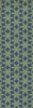 Pattern 79 Singing in the Rain - vinyl floor cloth sizes 26x83, 36x115