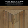 Native Sacred Ground - vinyl floor cloth swatch sample