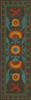 Williamsburg Applique Gossip of Swallows - vinyl floor cloth36x115