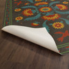 Williamsburg Applique Gossip of Swallows - vinyl floor cloth underside 