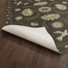 Williamsburg Applique Stitches of the Hours - vinyl floor cloth underside 