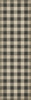 Williamsburg Gingham Canvas Black - vinyl floor cloth size 36x115