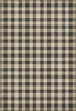 Williamsburg Gingham Canvas Black - vinyl floor cloth sizes 96x140, 120x175