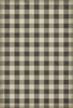 Williamsburg Gingham Canvas Black - vinyl floor cloth sizes 52x76, 70x102