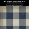 Williamsburg Gingham Canvas Blue - vinyl floor cloth swatch sample