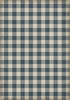 Williamsburg Gingham Canvas Blue - vinyl floor cloth size 84x120