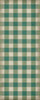 Williamsburg Gingham Canvas Green - vinyl floor cloth size 36x90