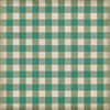 Williamsburg Gingham Canvas Green - vinyl floor cloth size 84x84