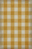 Williamsburg Gingham Canvas Yellow - vinyl floor cloth sizes 20x30, 24x36, 38x56