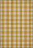 Williamsburg Gingham Canvas Yellow - vinyl floor cloth sizes 52x76, 70x102