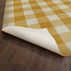 Williamsburg Gingham Canvas Yellow - vinyl floor cloth underside