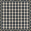Williamsburg Gingham Tile Blue - vinyl floor cloth sizes 96x96, 120x120