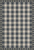 Williamsburg Gingham Tile Blue - vinyl floor cloth sizes 52x76, 70x102