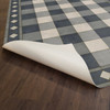 Williamsburg Gingham Tile Blue - vinyl floor cloth underside 