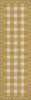 Williamsburg Gingham Tile Yellow - vinyl floor cloth size 36x115