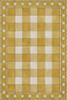 Williamsburg Gingham Tile Yellow - vinyl floor cloth sizes 20x30, 24x36, 38x56
