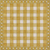 Williamsburg Gingham Tile Yellow - vinyl floor cloth size 84x84