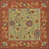 Williamsburg Indian Quilt Calcutta - vinyl floor cloth, Image for all square sizes