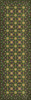 Williamsburg Needlework Polly's Penny Squares - vinyl floor cloth sizes 24x77, 30x96, 36x115