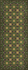 Williamsburg Needlework Polly's Penny Squares - vinyl floor cloth sizes 30x75, 36x90