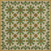 Williamsburg Needlework Rebecca's Remnants - vinyl floor cloth sizes 96x96, 120x120