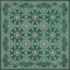Williamsburg Needlework Sarahs Sashing - vinyl floor cloth sizes 36x36, 48x48, 60x60, 72x72