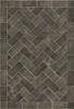 Williamsburg Herringbone Brick Blacksmiths Hammer - vinyl floor cloth size 70x102