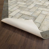 Williamsburg Herringbone brick The Silversmith - vinyl floor cloth underside 