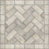 Williamsburg Herringbone Brick Grand Illumination - vinyl floor cloth size 36x36