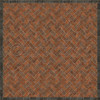 Williamsburg Herringbone Brick Capitol Landing - vinyl floor cloth size 120X120