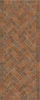 Williamsburg Herringbone Brick Trip to the Market Square - vinyl floor cloth size 30x75, 36x90