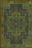 Camelot The Green Knight - vinyl floor cloth sizes 20x30, 24x36, 30x44, 38x56  (slightly different border than the bigger sizes)