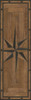 Williamsburg 18th Century Joinery Forever Binding - vinyl floor cloth sizes 24x77, 30x96, 36x115