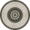 Pattern 83 Pirouette - vinyl floor cloth all round sizes
