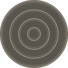 Pattern 85 Such a Cozy Room round - vinyl floor cloth sizes 84" and 96"