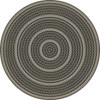 Classic Pattern 85 Such a Cozy Room round - vinyl floor cloth size 120"