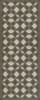 Pattern 25 Valerian - vinyl floor cloth sizes 30x75, 36x90