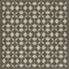 Pattern 25 Valerian - vinyl floor cloth sizes 96x96, 120x120