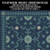 Whig Rose Going Beyond the Seas - vinyl floor cloth 5"x5" swatch