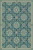 Whig Rose Life is a Journey - vinyl floor cloth sizes 20x30, 24x36, 30x44, 38x56, 52x76, 70x102